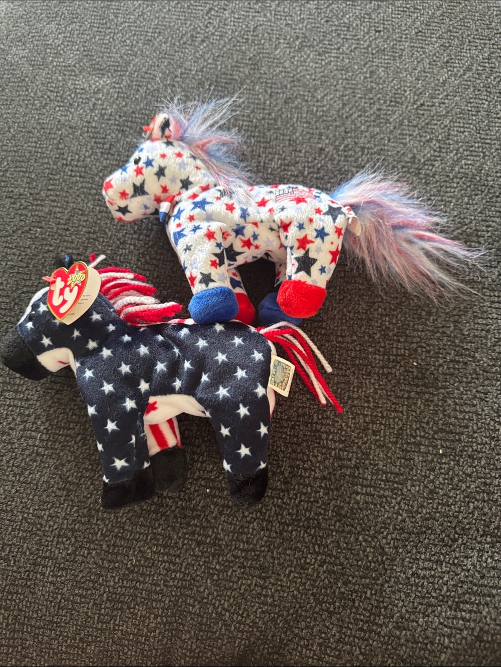 Ty Patriotic Lefty Donkey 2000/2004 Stars Stripes